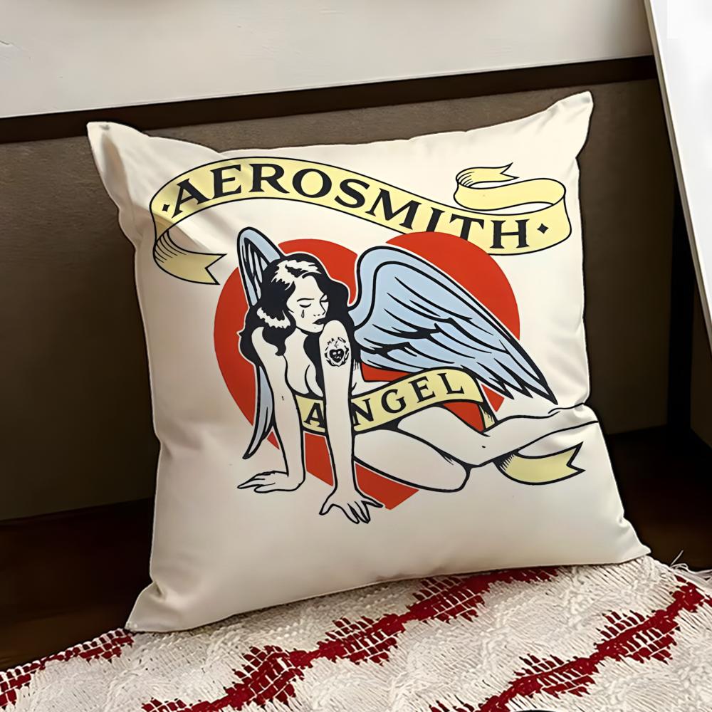 Band AAerosmith Cushion Cover Reversible Soft Durable Pillow Cover Home Car MultiScene Use for Daily Comfort
