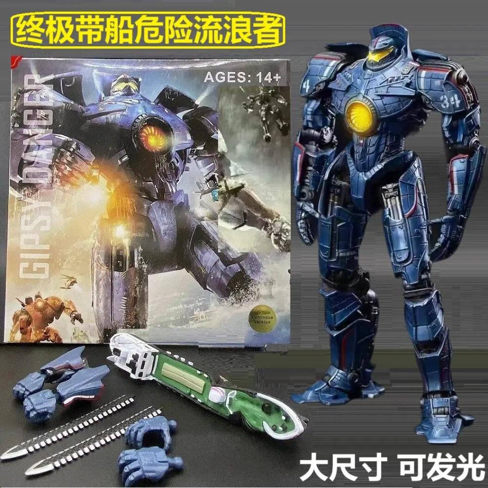 Neca Тихоокеанский рубеж Модель меха Черно Альфа Мобильный Светящийся Декоративный Орнамент Коллекция Ручная работа Мальчик Игрушка Робот Подарки на День Рождения