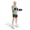 Мужская футболка Adidas LESMILLS с коротким рукавом, серебристо-зеленая, размер L, KRL51, (JW1741),
