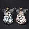 Fourcart Cute Handmade Glass Craft Sweet Heart Angel Bell (Black) X 6-Piece Set