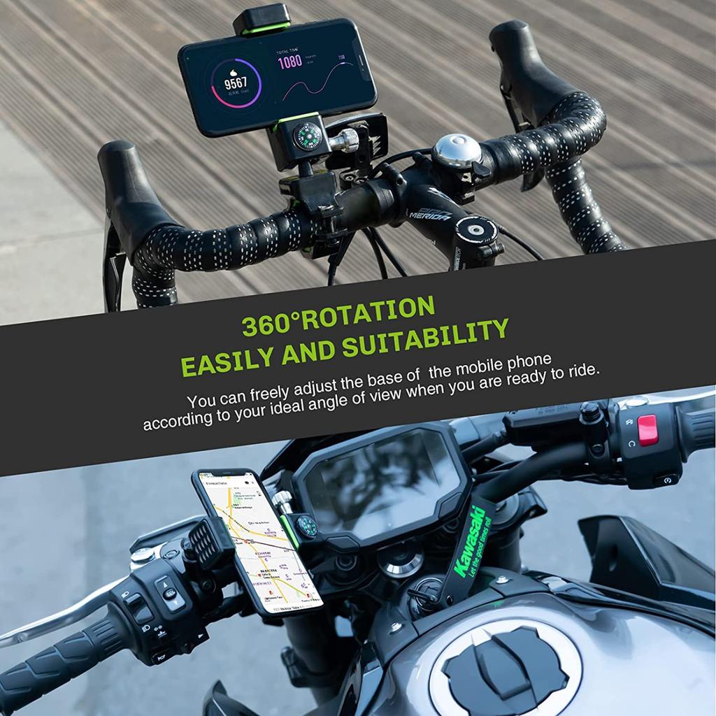 Крепление для телефона на велосипеде, руль велосипеда и мотоцикла. Универсальный держатель для мобильного телефона с поворотом на 360° для смартфонов с диагональю 4,7–6,8 дюйма.