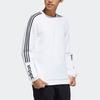 Adidas Neo Basics Short Sleeve Logo Print Pullover Sweatshirt Men Tops White H45561