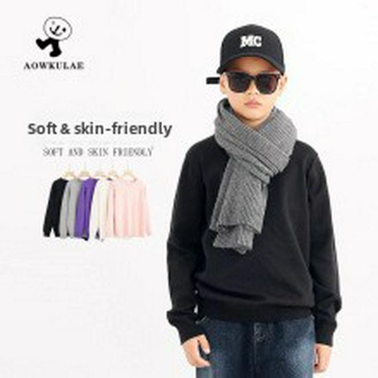 Весенние корейские толстовки с капюшоном для мальчиков - толстые, теплые махровые топы для детей