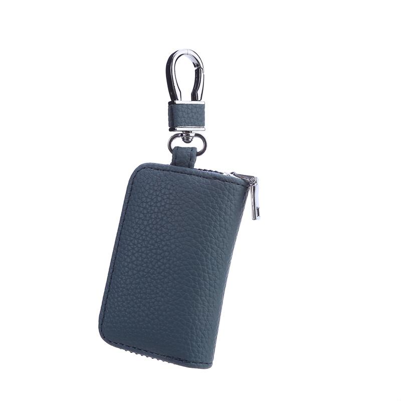 Водонепроницаемая кожаная сумка для ключей от автомобиля с видимым окном, автоматический замок с дистанционным управлением, кошелек для ключей