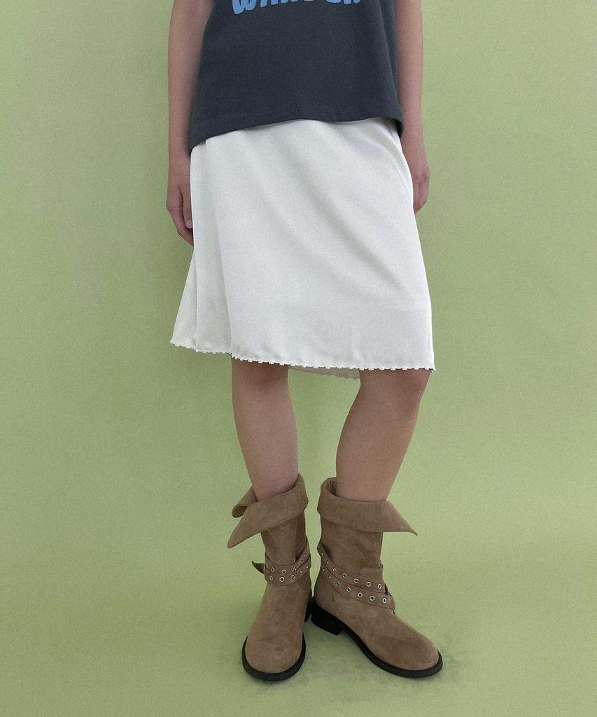 Studio Salt Rosie Satin Midi Skirt_Cream