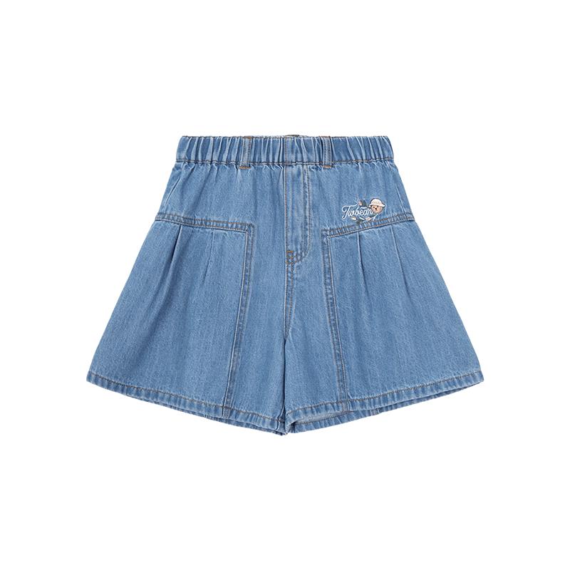 Teenie Weenie Kids Girl Denim Skort