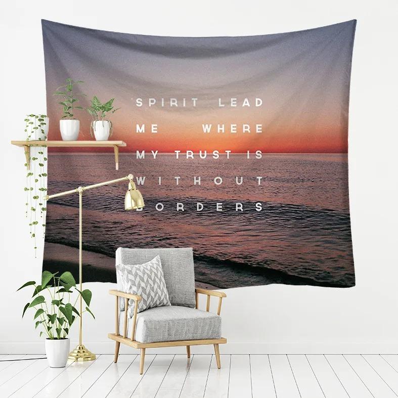 Отпуск с видом на море узор спальня гостиная гобелен украшение стены дома гобелен