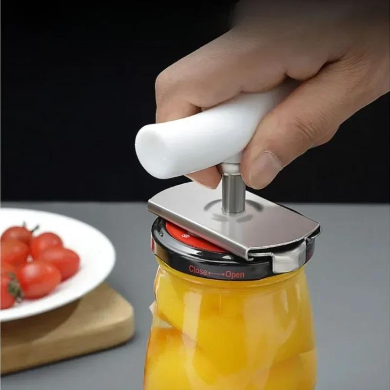 Открывалка для банок 2-9 см Регулируемая открывалка для банок и крышек Из нержавеющей стали Открывалка для бутылок Вино Пиво Банки Аксессуары Кухонные гаджеты