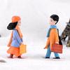 1Pair Mini Figure Couple Home Decoration Accessories Garden Lover Ornament Decor