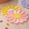 Household Creative Shape Silicone Coaster Colorful Daisy Kitchen Table Heat Resistant Anti-scalding Mat Coaster Table Decor