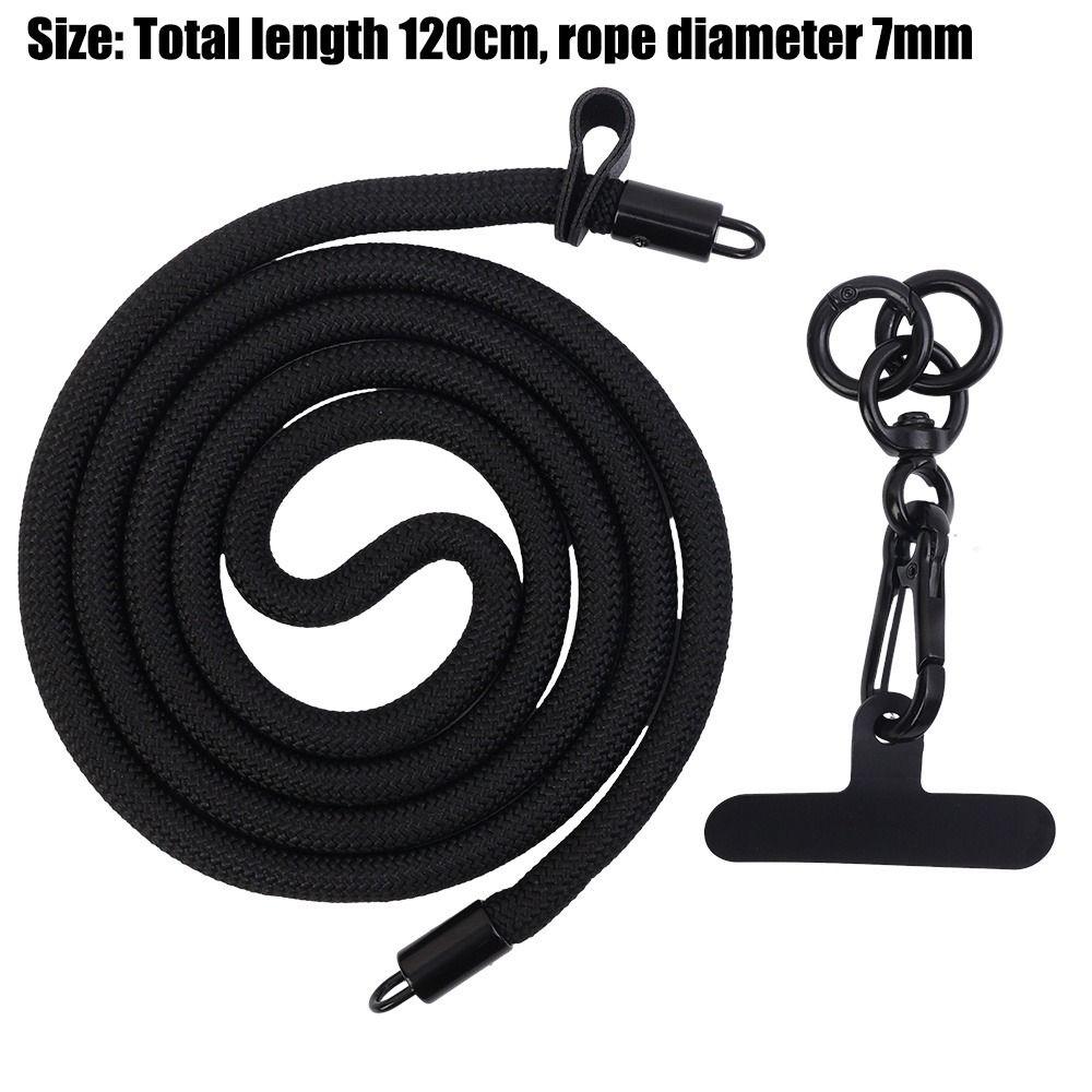 1 шт. 120 см длинный ремешок для телефона через плечо с вращающейся застежкой на шее шнурок-цепочка для мобильного телефона