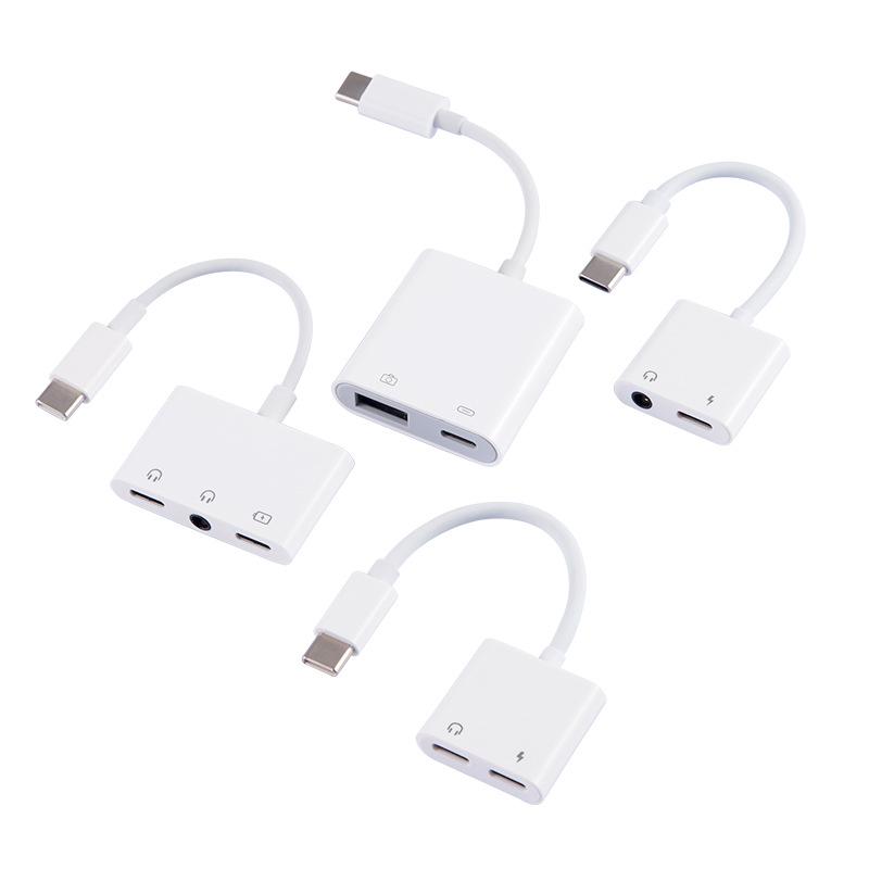 Type-C To 3.5mm Headphone Adapter with PD18W Fast Charging & Live Broadcast Support