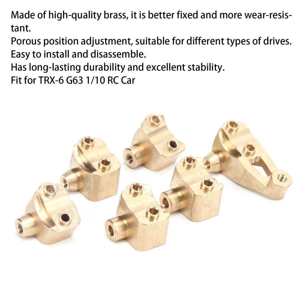 Brass RC Axle Mount Set for -6 G63 1Celsius10 Crawler