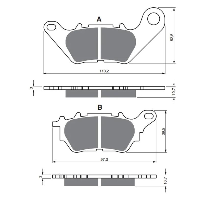 USERX Motorcycle Disc Brake Pad Brakes Front Rear Disc Brake Pads For SFA706 XMAX X-MAX 125 300 REAR