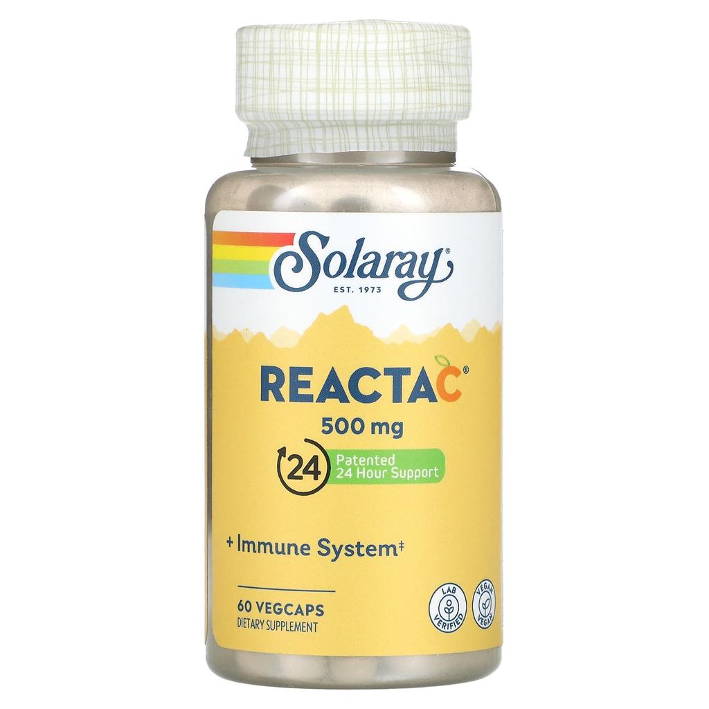 Reacta-C, 500 мг, 60 растительных капсул