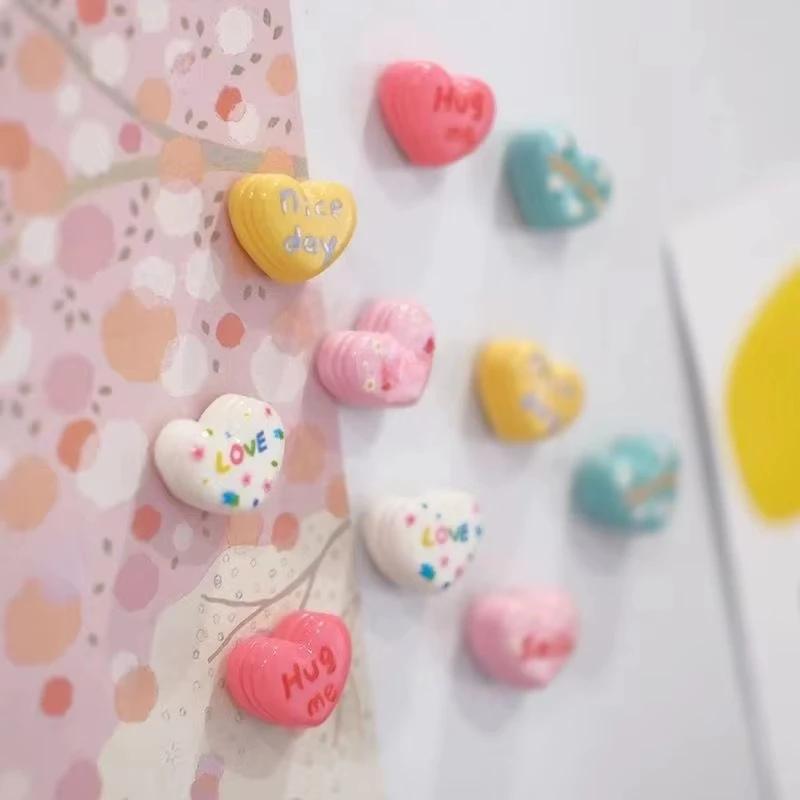 10 шт. корейские английские буквы Love холодильник наклейки украшения магнитный магнит Po магнитная наклейка магнит камень белая доска