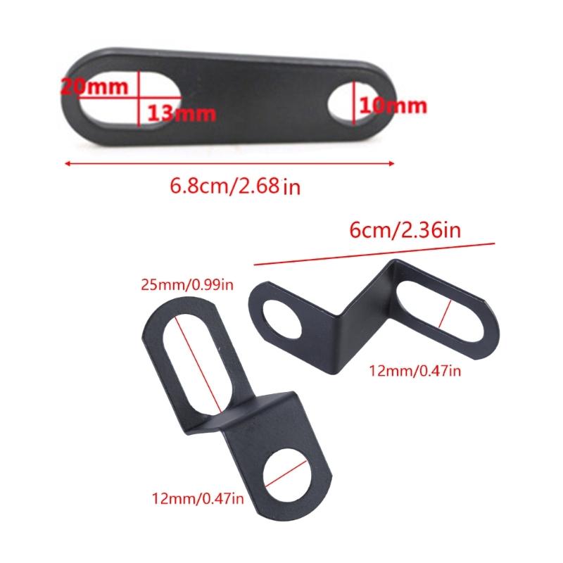 2 шт. Мотоциклетный индикатор Задний указатель поворота Кронштейн для переноса Держатель лампы Металлические хомуты на вилку