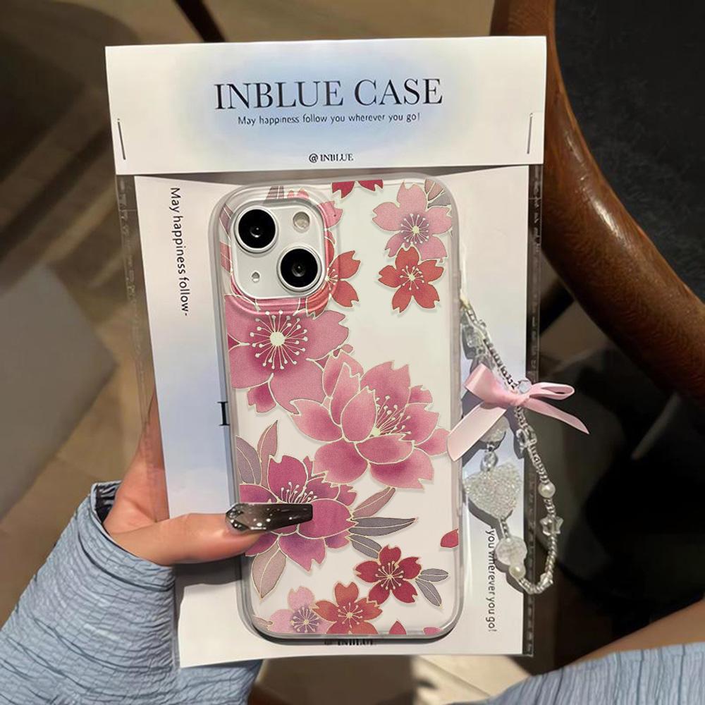 Mobile Phone Cases for iPhone 11 13 15 Pro Max 12 14 Pro Max Case iPhone 16 15 Plus 13 Pro 12 Frosted Texture Painted Cartoon Flowers
