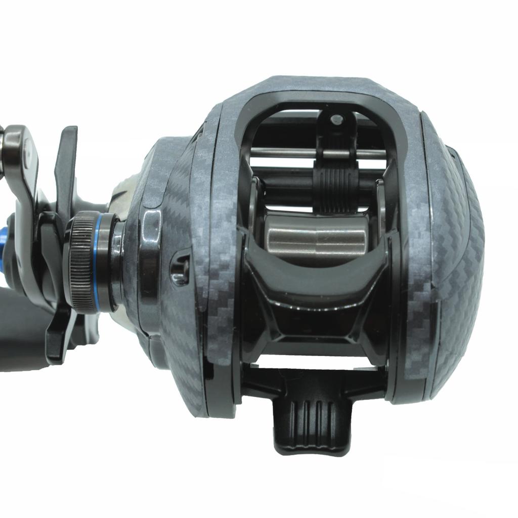 CUSTOM Custom Decal for YOROI 23SLX DC Baitcasting Scratch Protection SEAT.JP Reel, (Silver, Left-Handed)