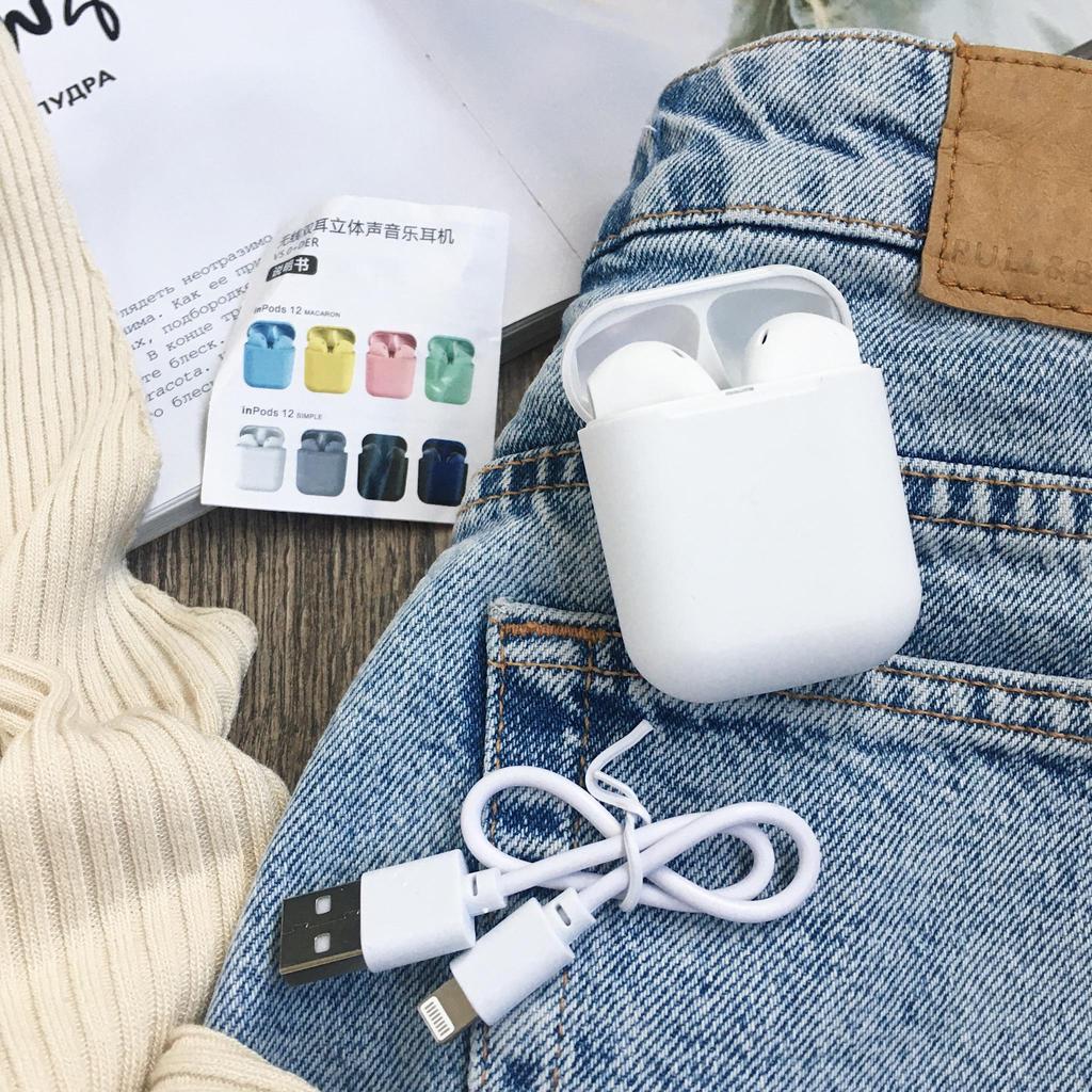 Macaron InPods 12 i12 TWS Беспроводные наушники Bluetooth HiFi Спортивные наушники для IPhone Xiaomi Samsung