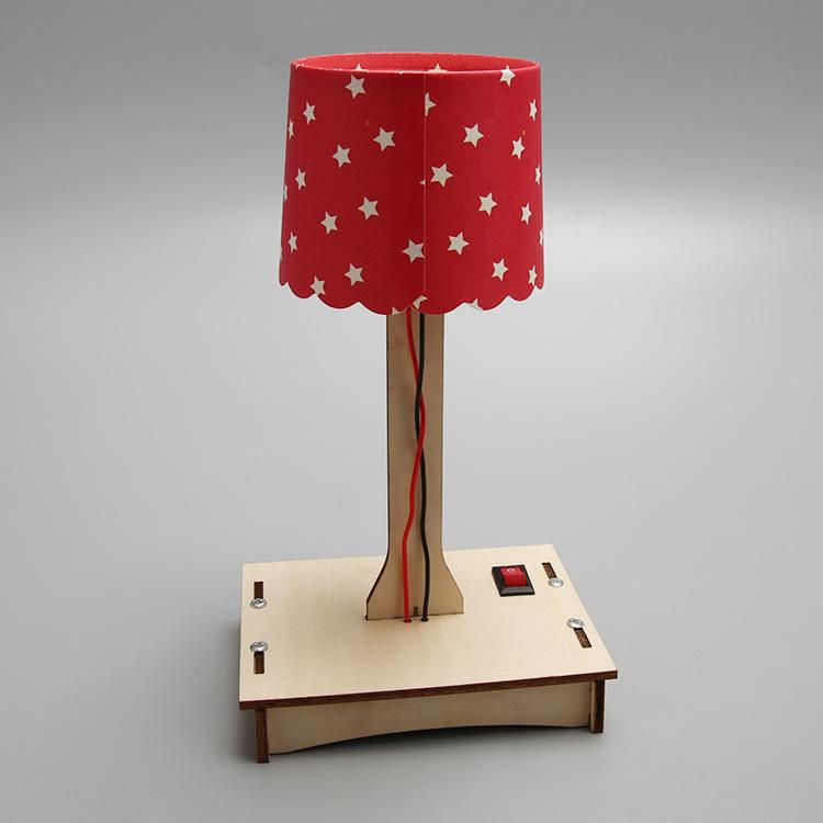 Science And Technology Small Production Diy Colorful Small Table Lamp Material Primary School Science Experiment Invention Hand Assembled Model Toys
