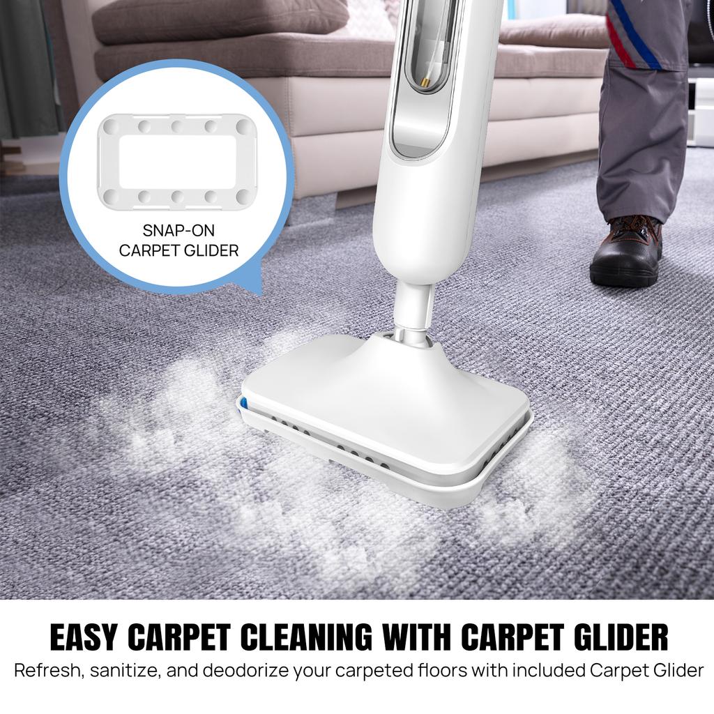 DayPlus Steam Mop & Detachable Steam Cleaner, 1500W Powerful Floor Steamer for Carpet Laminate Hardwood Grout Tile Marble, 400ml