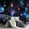 Детские фрески с планетой, Галактика, Солнечная система, настенные фрески, звездное ночное небо, потолочные обои, Вселенная для гостиной, спальни, обои
