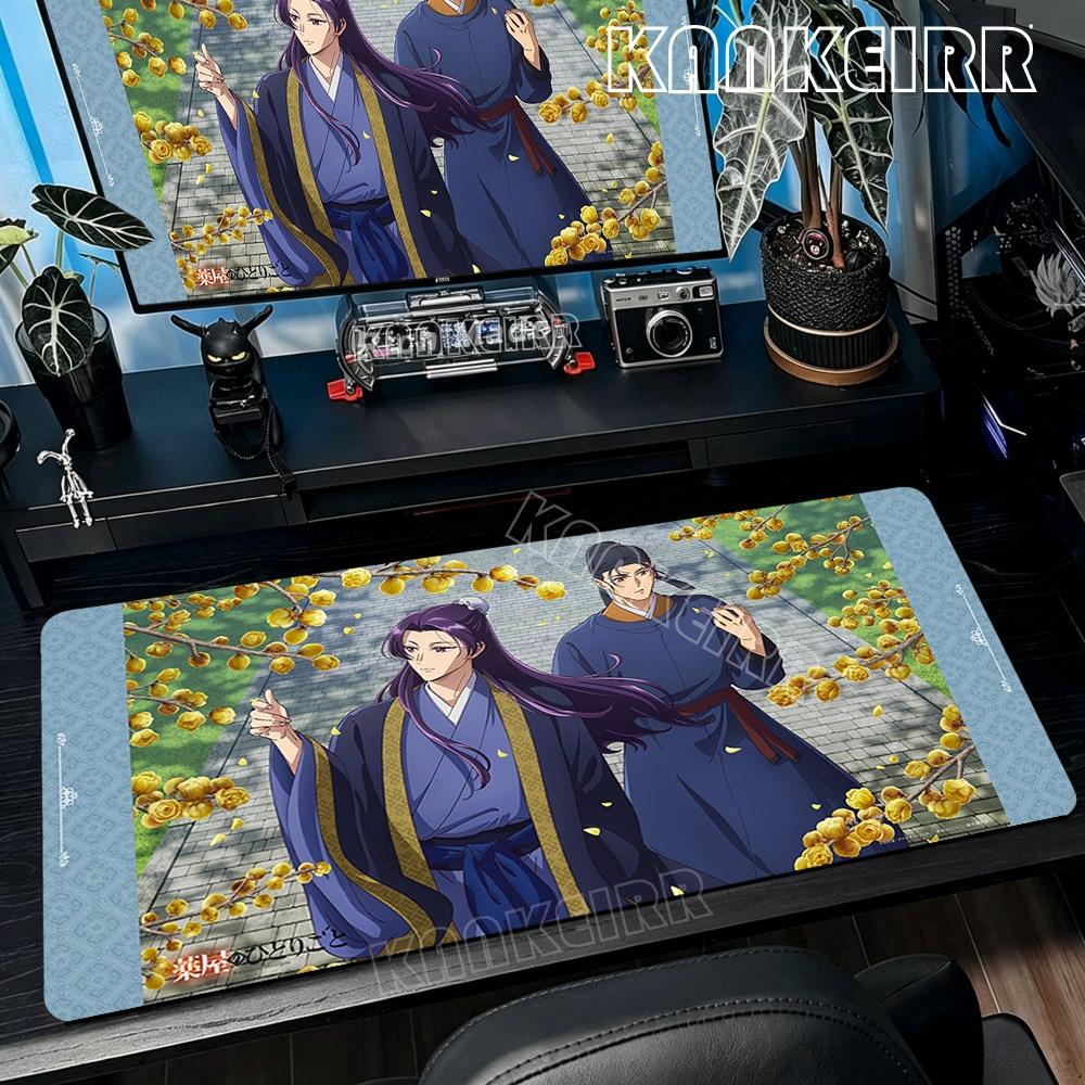 Xxl Cute Anime Apothecary Diaries Mousepad Large Rubber Mouse Pad Lock Edges Mats Durable Laptop Hd Printing Gaming Desk Mat