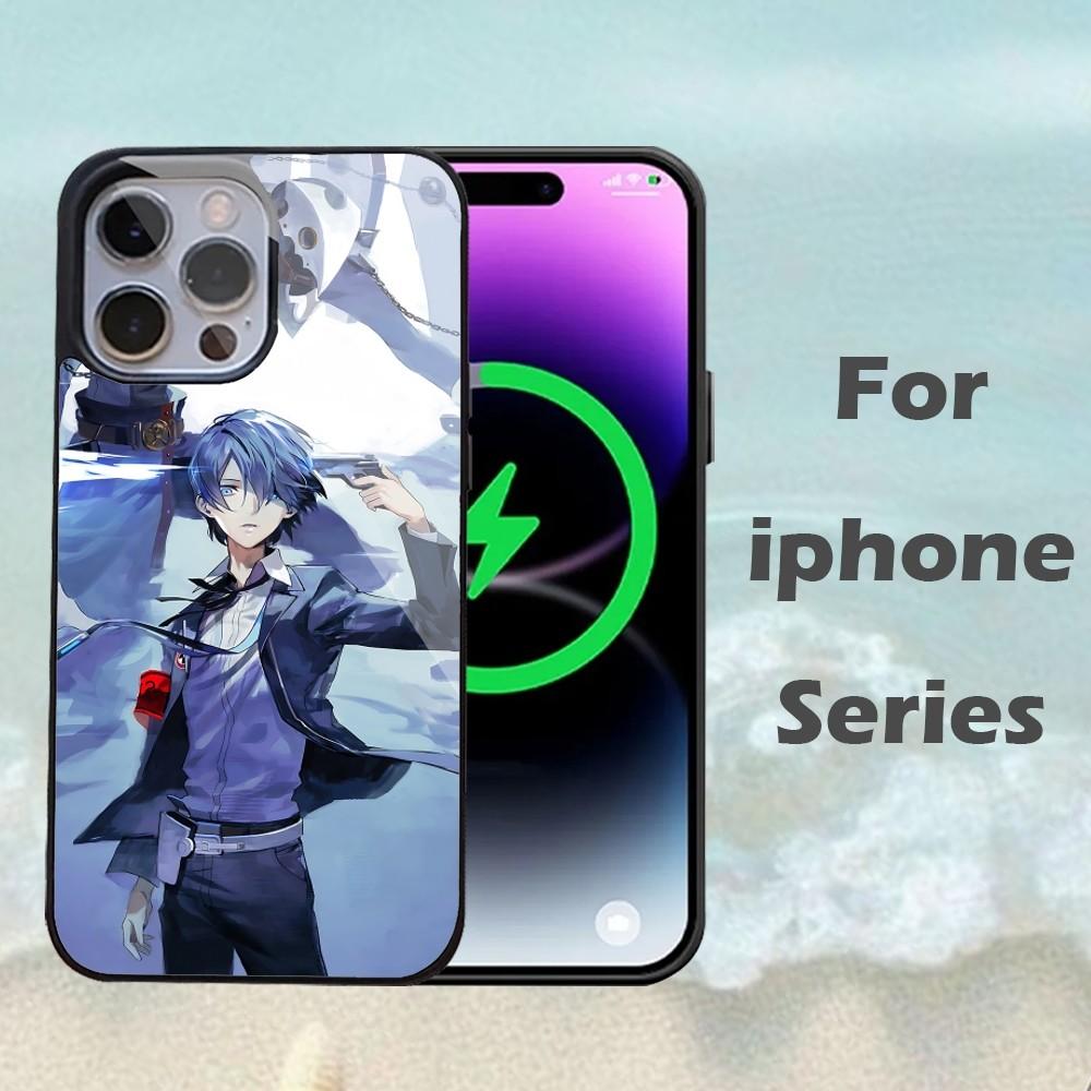 Чехол для телефона Persona 5 Аниме Для iPhone 16 15 14 13 Pro Max 11 12 Mini Зеркало Алекса Для беспроводной зарядки Magsafe Чехол