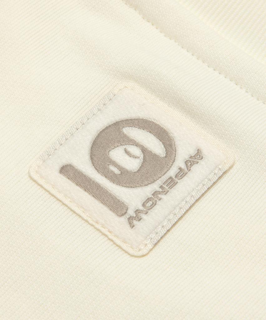 AAPE AAPEnow Round Logo Basic Round Neck Sweatshirt / Aapswmc348Xxpivx