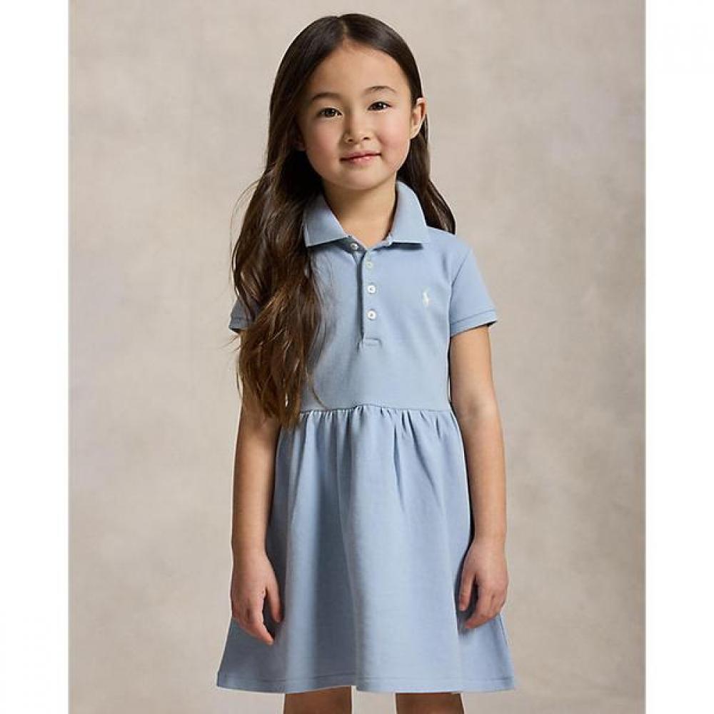 Polo Ralph Lauren Девочки Эластичное Сетчатое Платье-Поло 2 6 Лет Cwpodrsr3d21157400