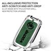 AAAAC1 Zinc Alloy Car Smart Remote Key Fob Leather Case Cover Protector Shell For Skoda Octavia 4 8 A8 2020 2021 Keychain Accessories