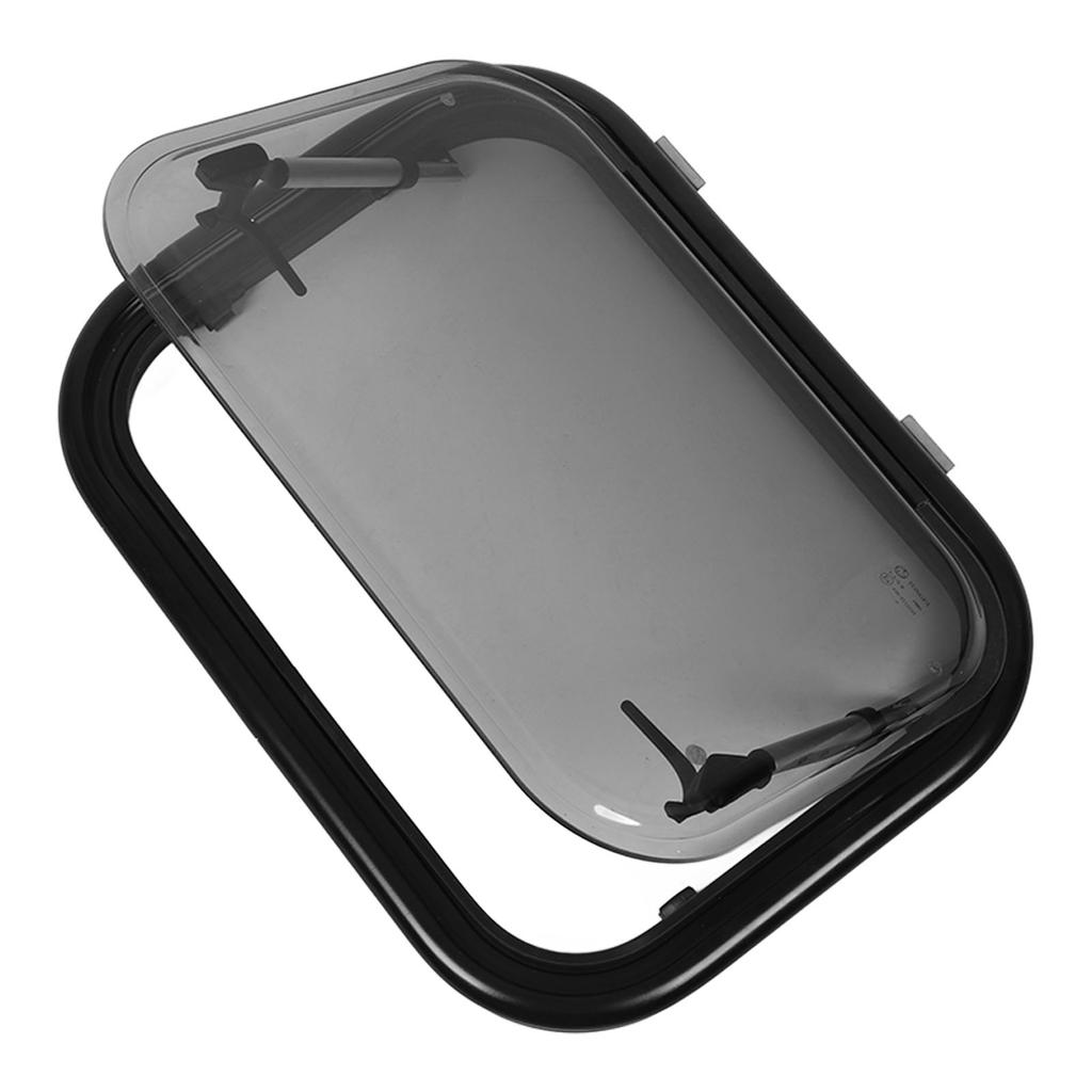 550x400mm RV Push Out Window Rounded Acrylic Insulating Glass Double Layer UV Proof with Insect Net 