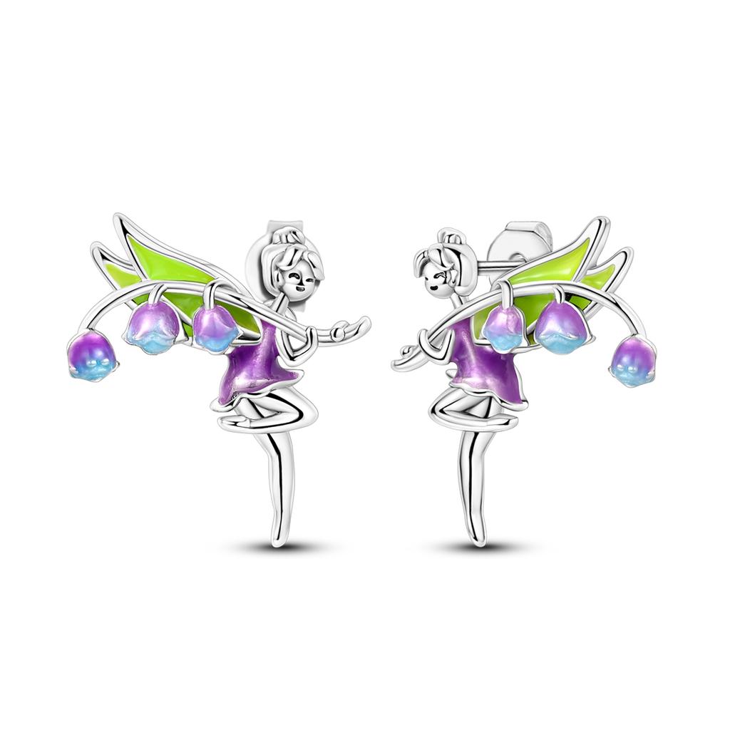 925 Silver Earring Stud For Women Moon Star Cat Design Wedding Party Jewelry Gift Handmade
