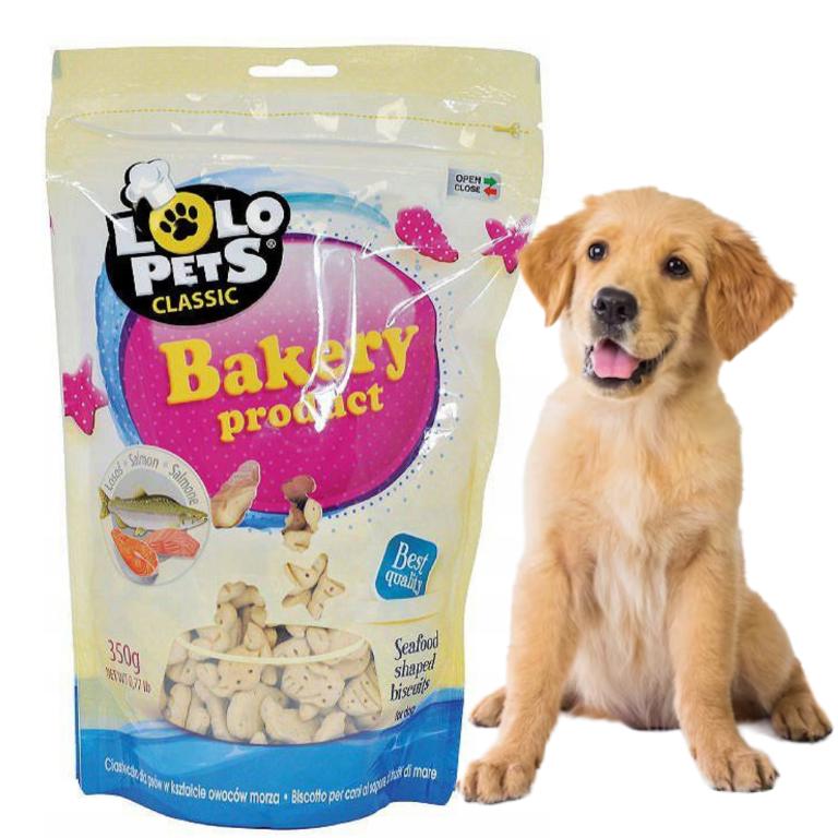 Lolo Pets Dog Treats with Salmon 350g
