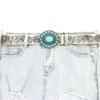Carving Waist Belt Embossed Chain for Cowboy Cowgirl Turquoise Buckle Punk Vintage Belt Hot Girl WaistChain Sexy Belt
