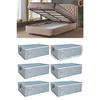 6 шт., полосатый плинтус для хранения, сумка для хранения под плинтусом, 65 х 45 х 22 см Ekicihome0008-6