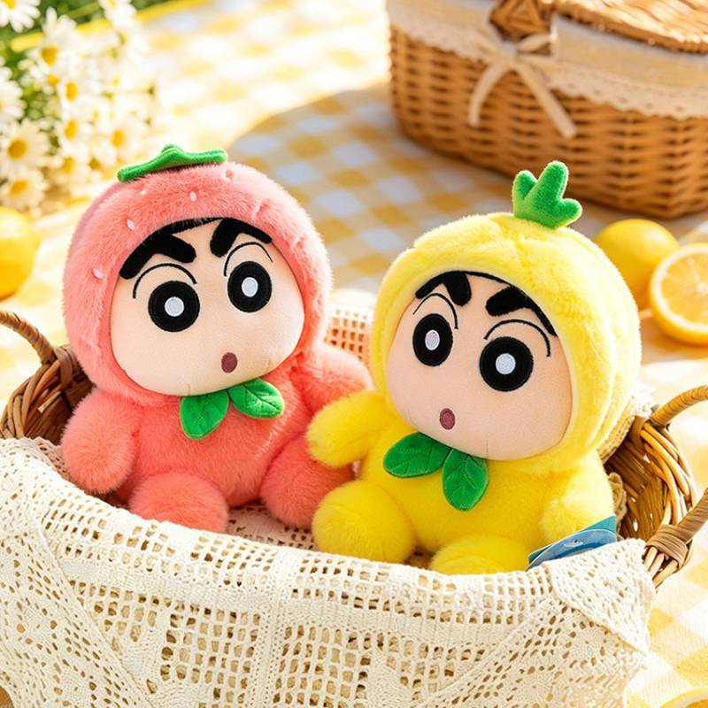 Плюшевая игрушка Крошка Шинчан Фрукты Ананас Клубника Авокадо Мягкая набивная кукла Для детей