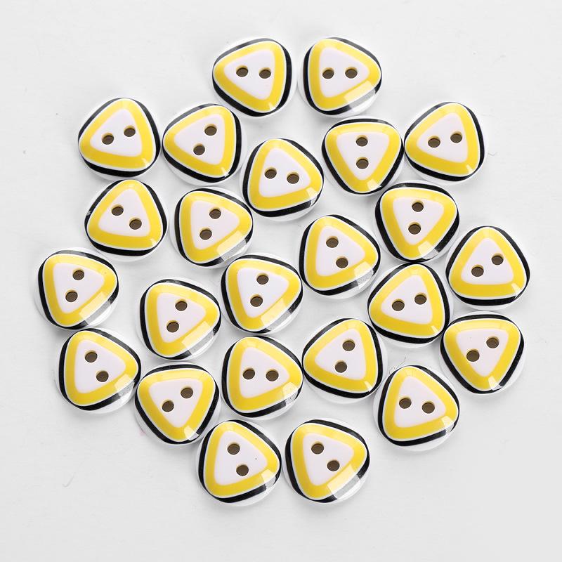 24pcs 12.5mm 2 Hole Resin Button Sewing Fit Scrapbooking Apparel Crafts Diy Decoration Mixed Color