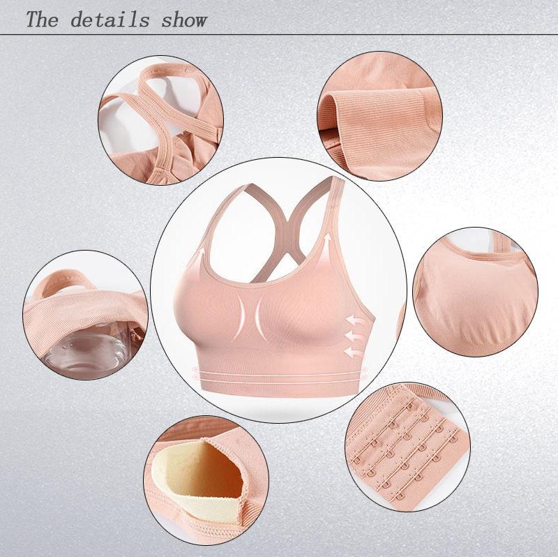 Women Sports Bra Push Up Crop Top Female Workout Fitness Gym Tank Top Running Yoga Braletter Athletic Sportswear