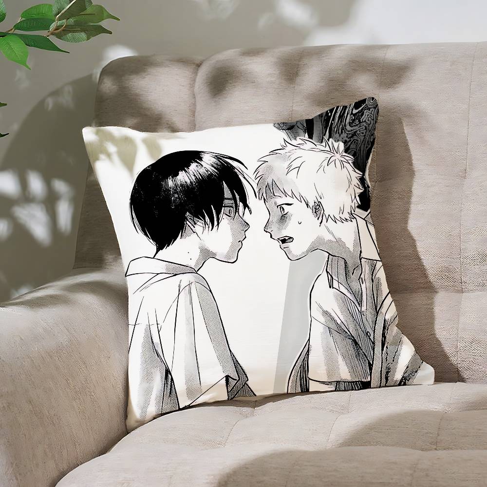 Anime TThe Summer HHikaru Died Customizable Square Pillowcases Stylish And Soft Perfect For Beds Cars And Sofas