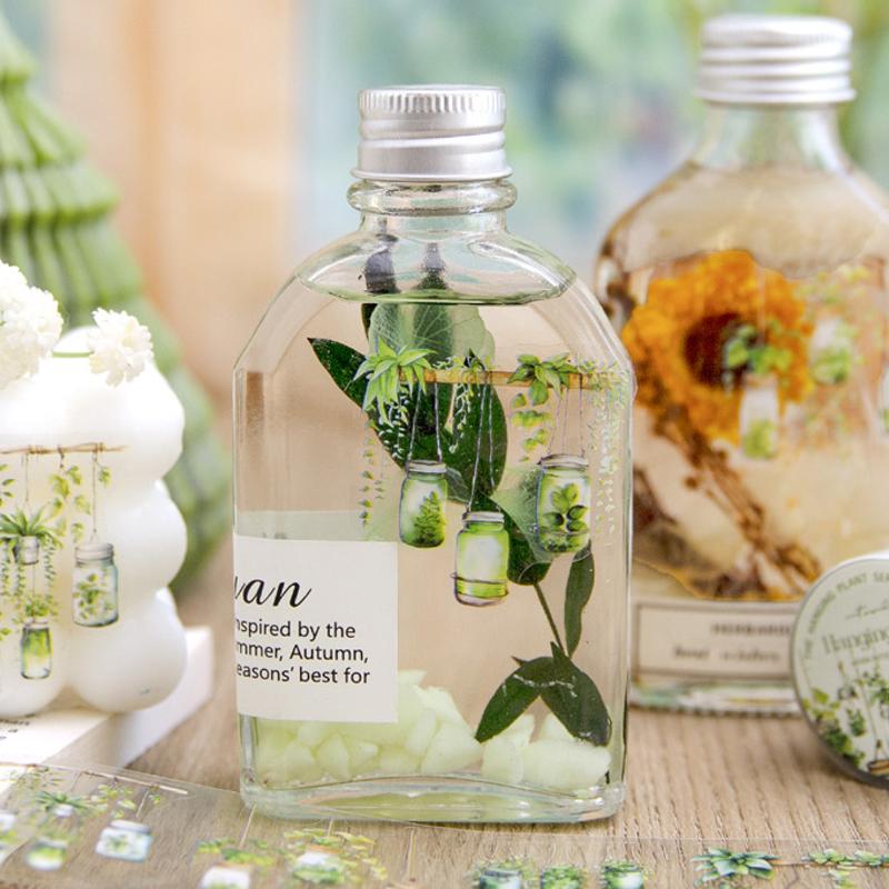 1 Roll Masking Tape 2m Hanging Potted Plants Die-Cut Tape Scrapbook DIY & Journal Planner Decoration For Phone Case Notebook