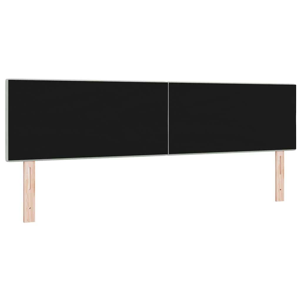 Headboard Light Grey 180 cm Velvet