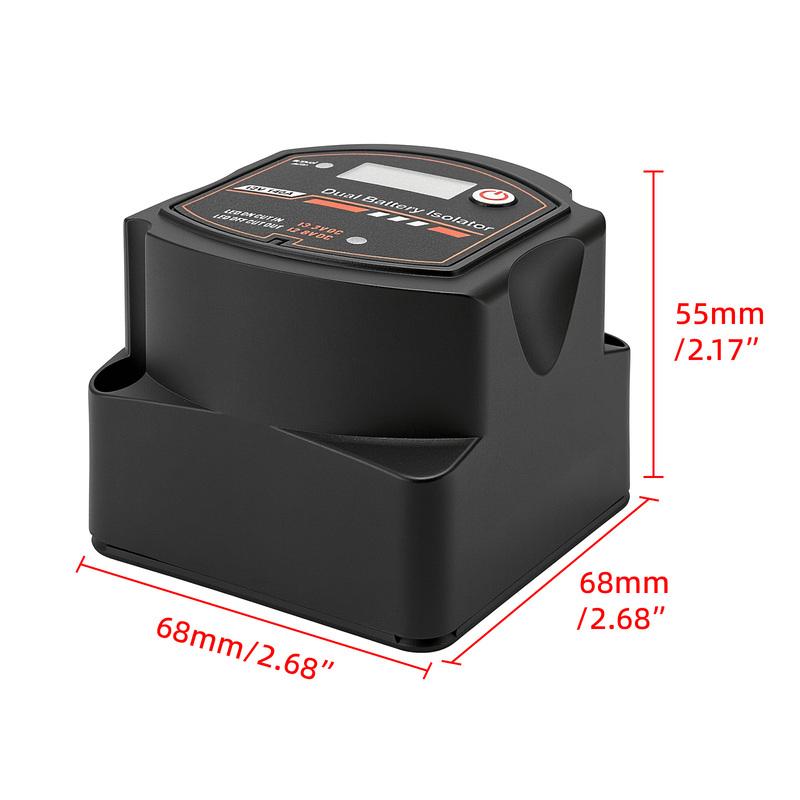 2026 Smart Dual Battery Smart Isolator 12V 140A Digital Voltage Sensitive Relay VSR Split Charge For Camper Car RV