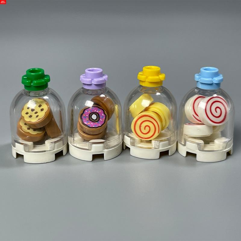 Контейнер MOC Bricks Прозрачный Бутылка для питья 30351 Игрушки для игры в воде Круглая 2x2x1 Купол Сверху-Полый Штырек Строительные Блоки Детские Игрушки