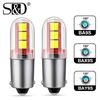 2Pcs BA9S LED BAX9S H21W BAY9s T10 W5W LED Bulbs H6W T4W Car Reverse Lights Auto Parking License Plate Interior Map Dome Lamps