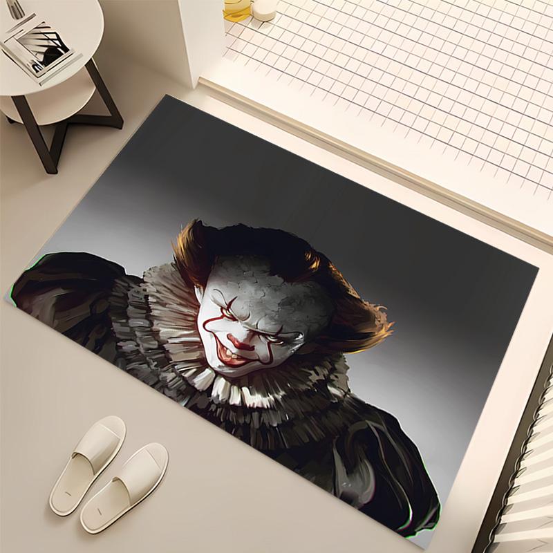 1pc Pennywise the Dancing Clown Print Area Rug - Soft, Washable Non-Slip Indoor Mat, Living Room, Home Office Decorative Rug,Office Decorative