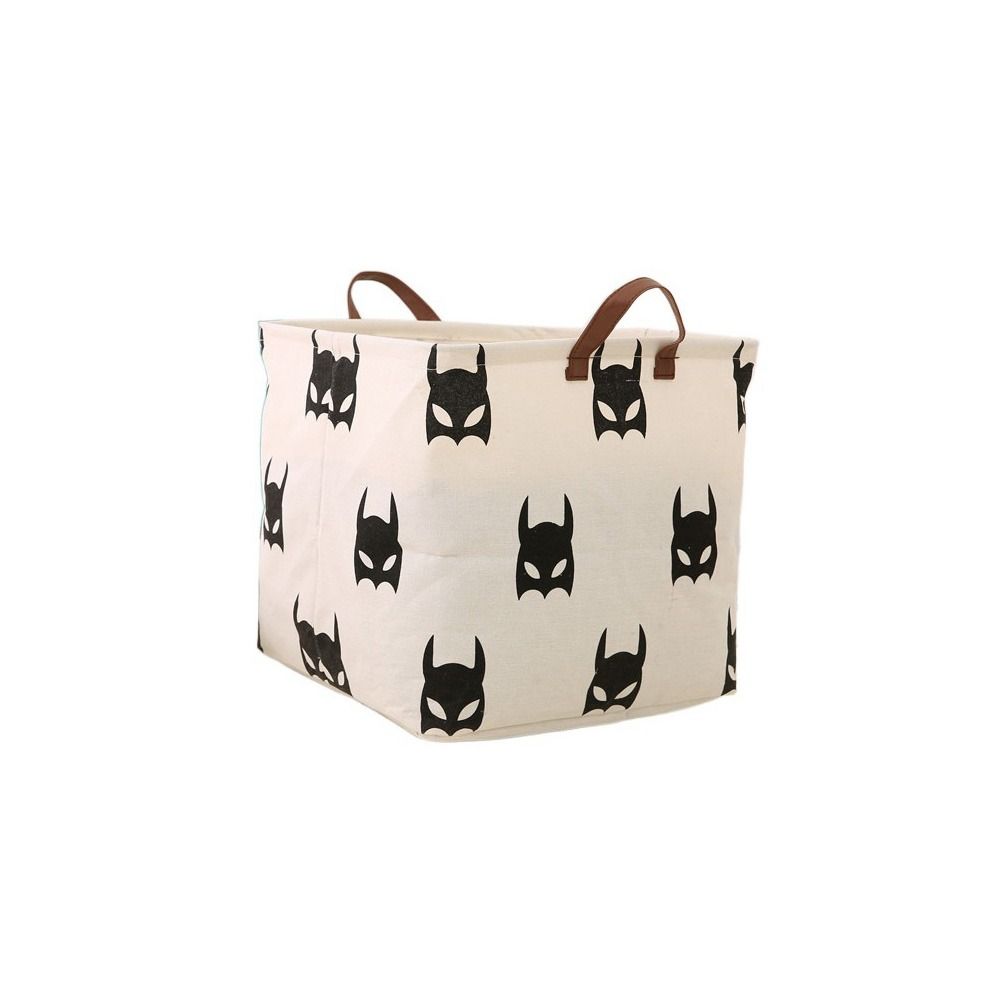 Корзина для белья большой емкости из хлопка и льна, корзина для белья с милой печатью, настольная корзина для белья