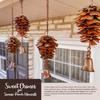 Easter Theme Pine Cone Wind Chime Convenient To Install Practical Hanging Home Decor Suitable for Patio Porch Yard