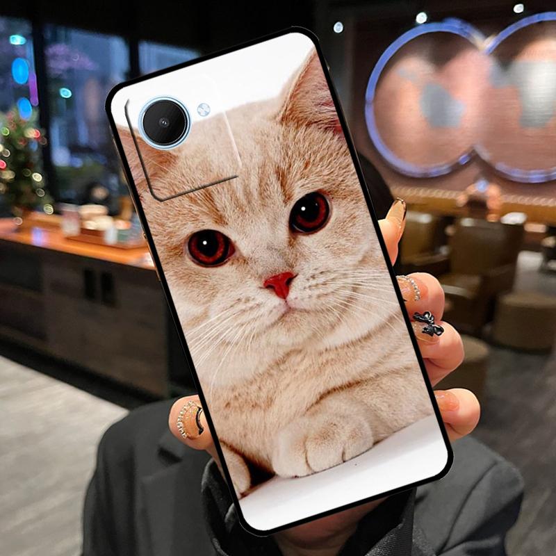 Чехол для телефона Realme с изображением британской короткошерстной кошки 11 Pro Plus 15 14 13 12 GT7 Pro GT6 C55 C51 C53 C35 C33 C61 C65 C67 C71 C75